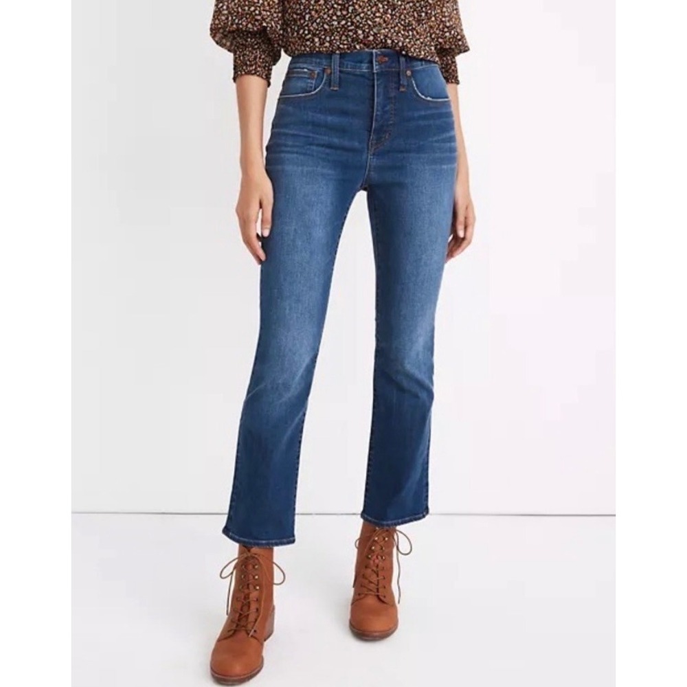 Madewell Cali Demi-Boot High Rise Jeans Medium Wash Blue Size 26